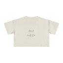 Exit White — Back Story Crop Tee