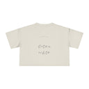 Exit Black — Back Story Crop Tee