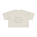 God Is — Back Story Crop Tee