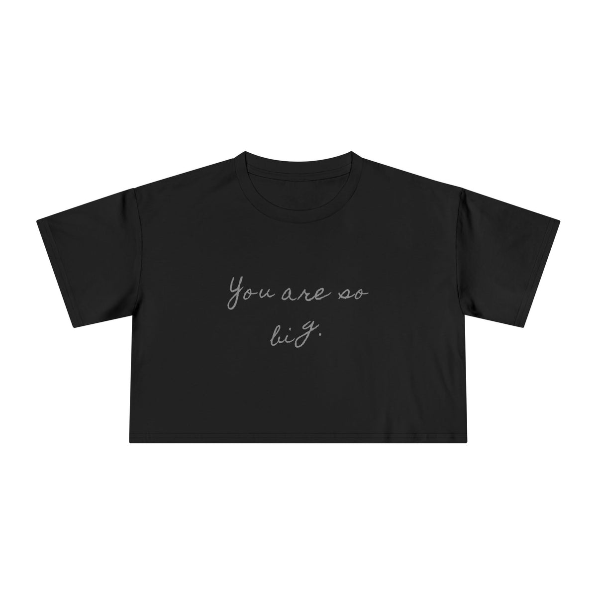 You Are So Big — Back Story Crop Tee