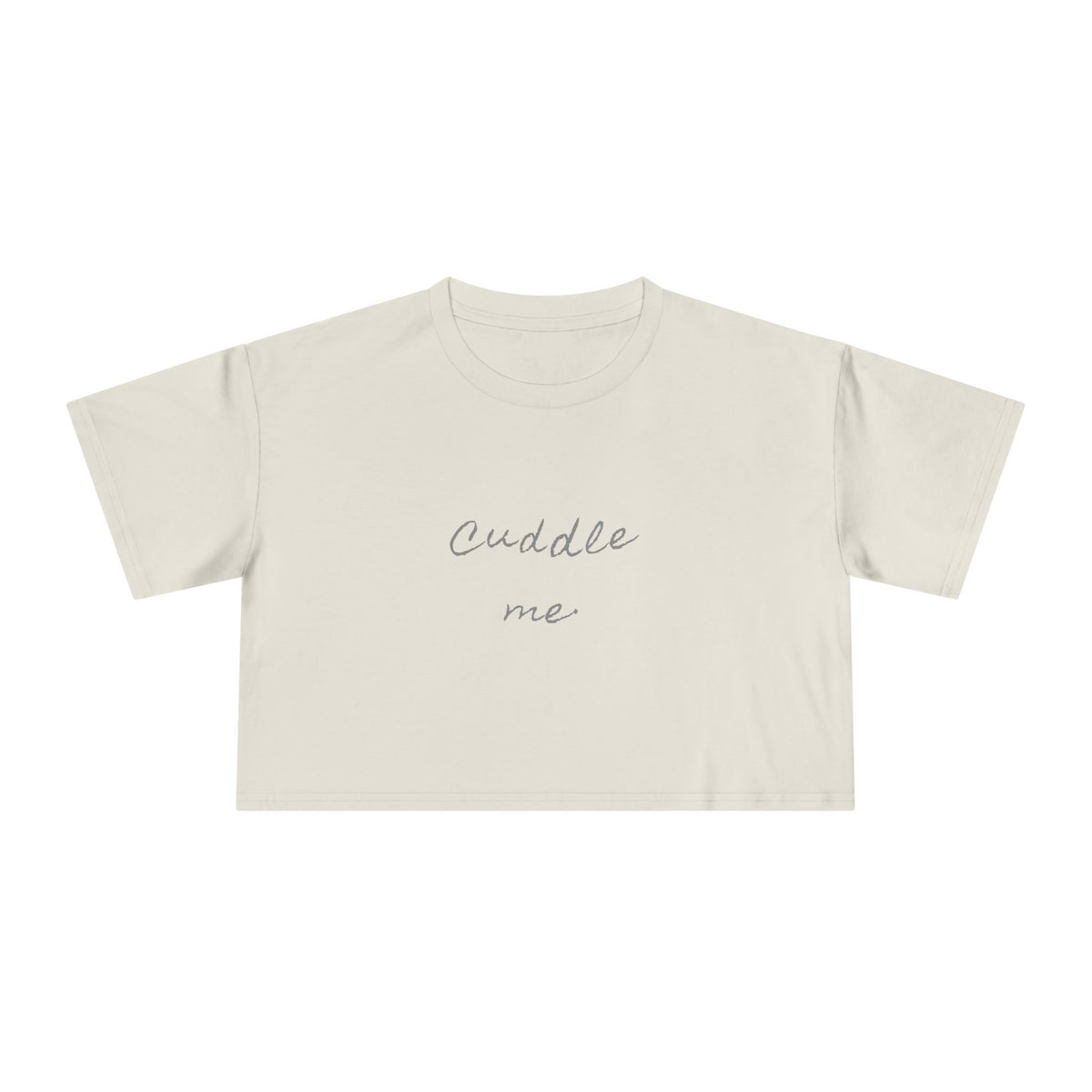Cuddle Me. — Back Story Crop Tee