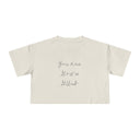 You Are God's GUI — Back Story Crop Tee