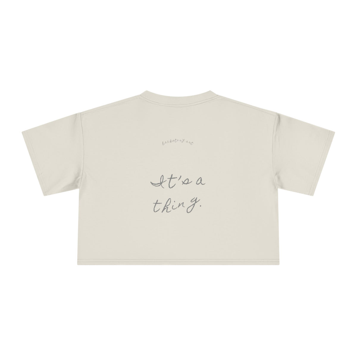 You Can Rely on People — Back Story Crop Tee