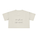 Honor What You Can — Back Story Crop Tee