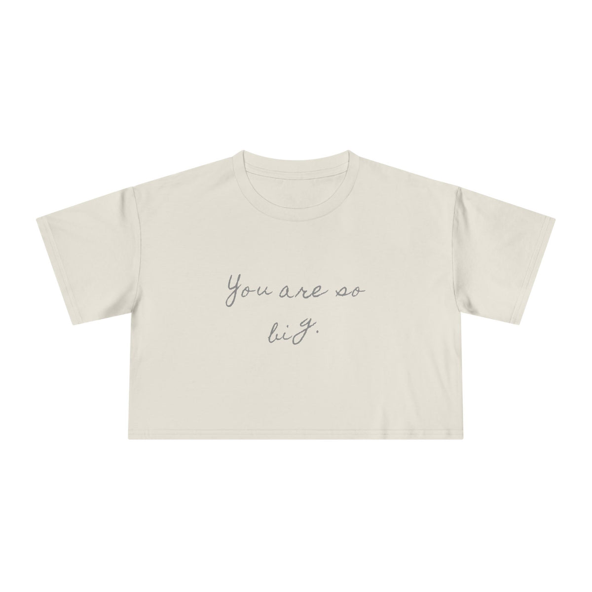 You Are So Big — Back Story Crop Tee