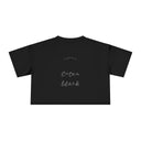 Exit White — Back Story Crop Tee