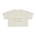 Imagine Your Words in My Ears — Back Story Crop Tee