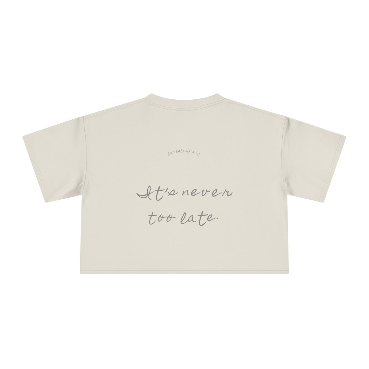 Imagine Your Words in My Ears — Back Story Crop Tee