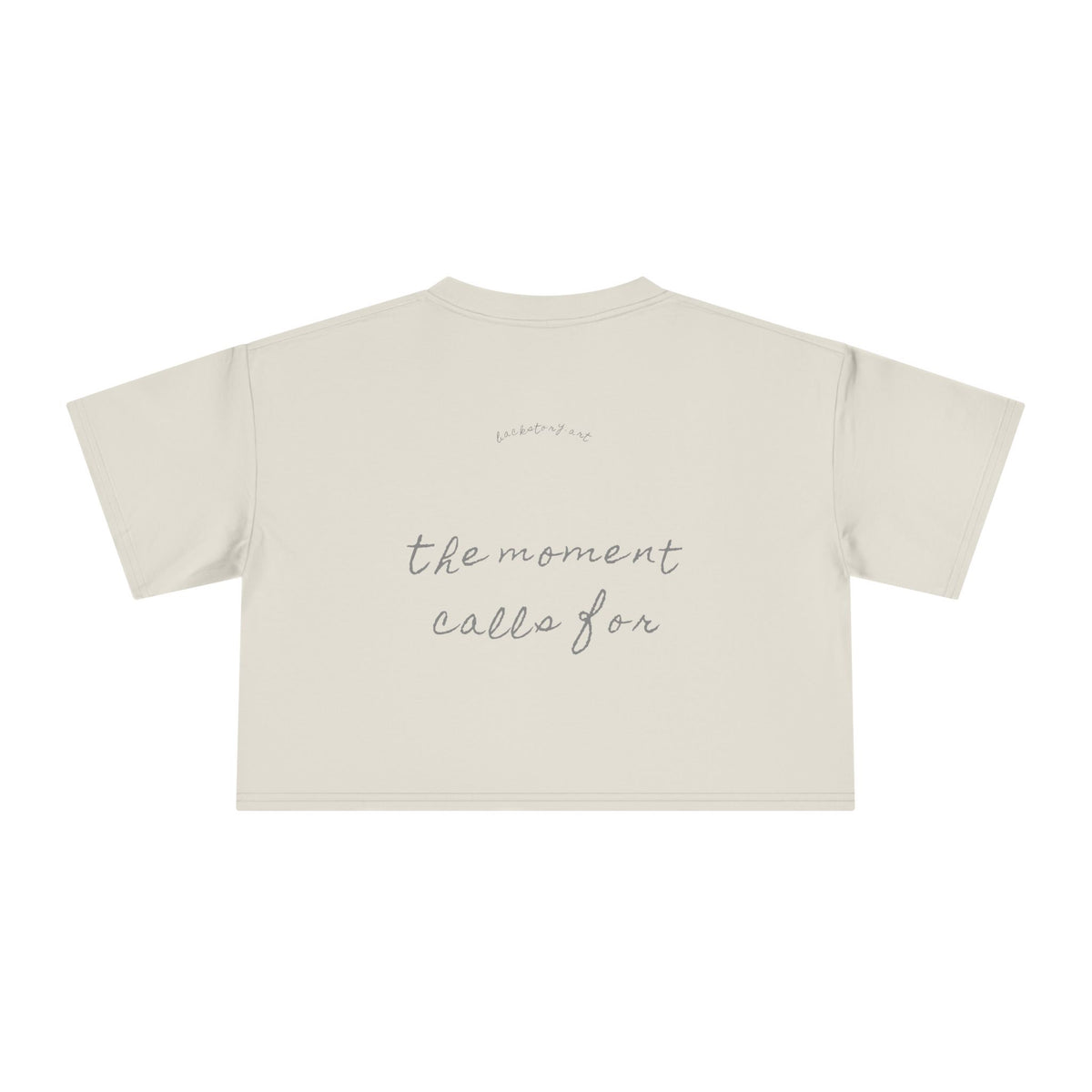 God Is Whatever — Back Story Crop Tee