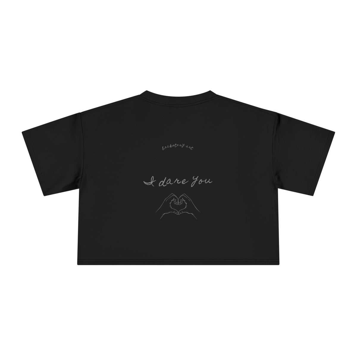 Try It. — Back Story Crop Tee
