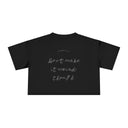 Cuddle Me. — Back Story Crop Tee