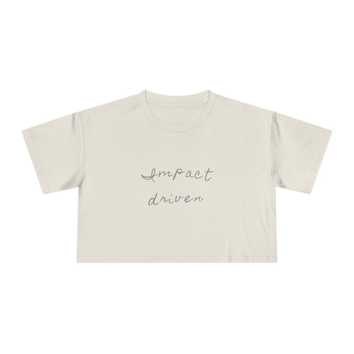 Impact Driven — Back Story Crop Tee