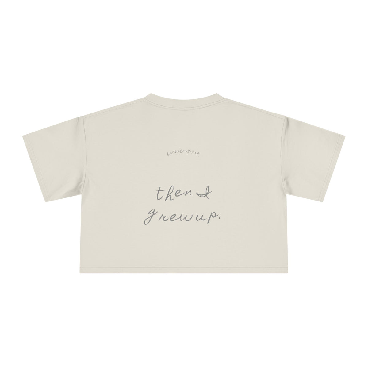 For a Long Time I Blamed My Parents — Back Story Crop Tee