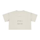 Exit White — Back Story Crop Tee