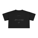 Don't Delay — Back Story Crop Tee