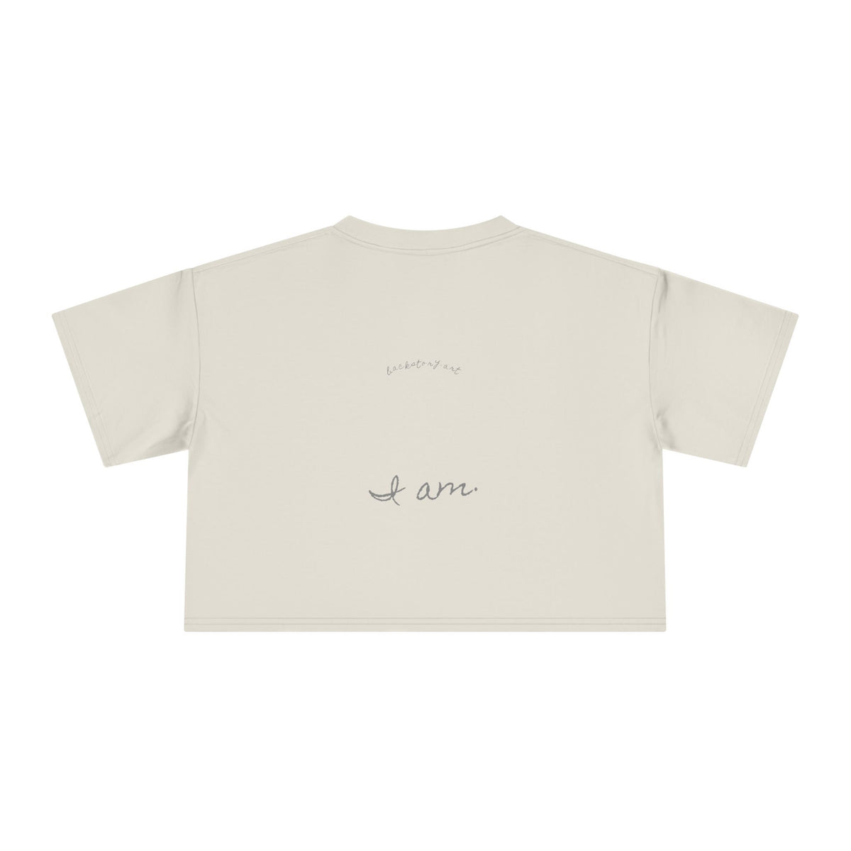Imagine a World Where — Back Story Crop Tee