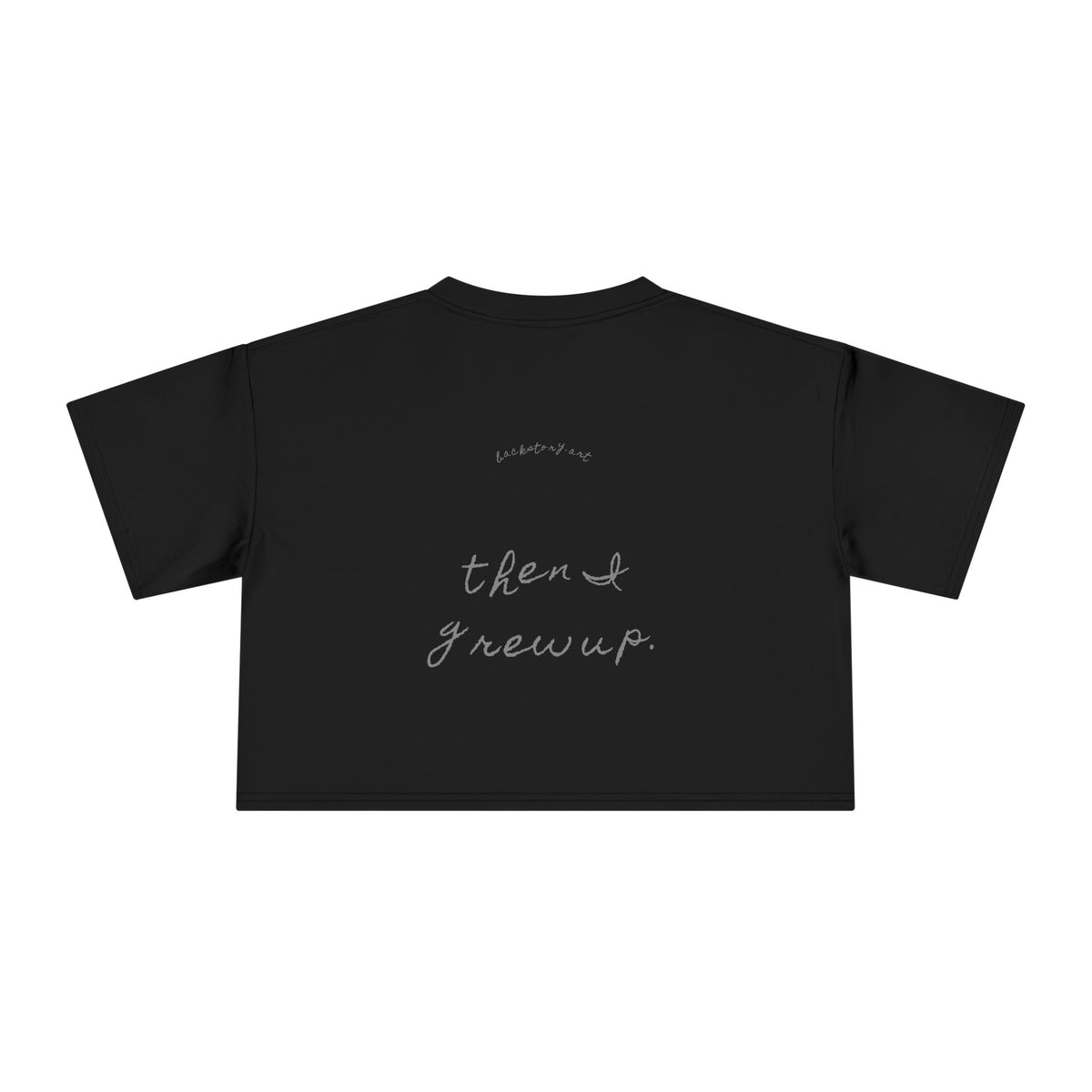 For a Long Time I Blamed My Parents — Back Story Crop Tee