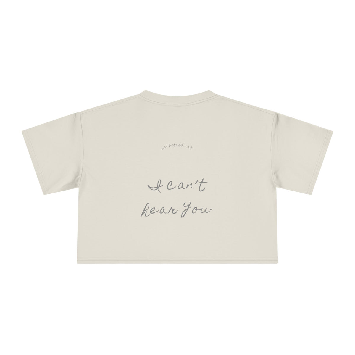 Obedience Is Funny When — Back Story Crop Tee