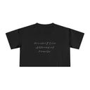 For a Long Time I Blamed My Parents — Back Story Crop Tee