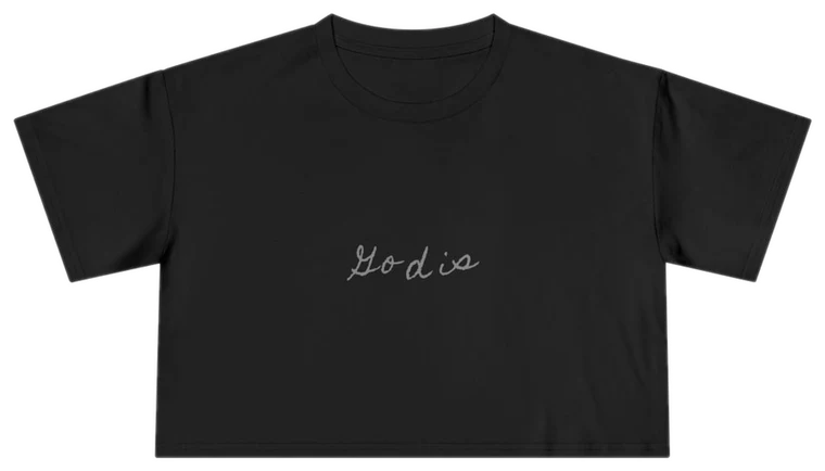 God Is — Back Story Crop Tee