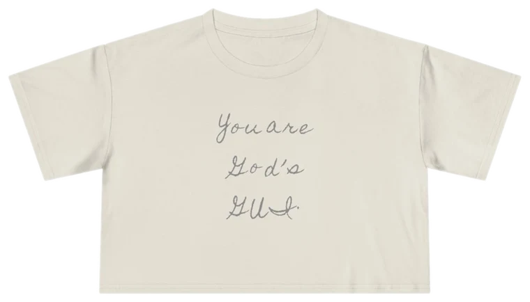 You Are God's GUI — Back Story Crop Tee